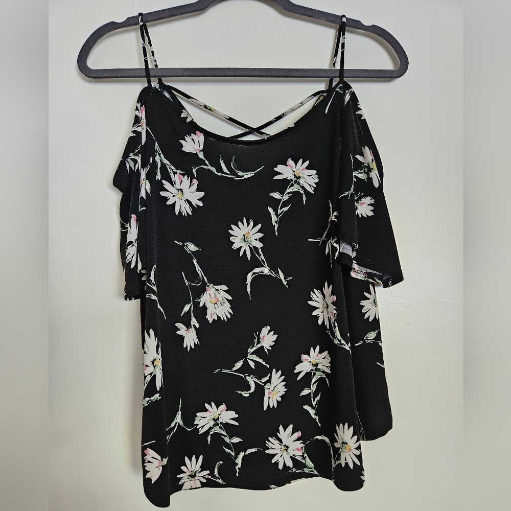Daisy Floral Off-the-shoulder Top